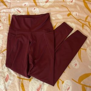 Old Navy Maroon Red Leggings Size XS